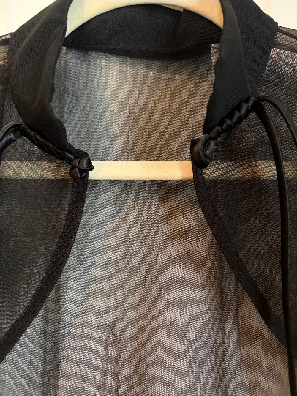 NWOT Sheer Black Shrug - Picture 7 of 8